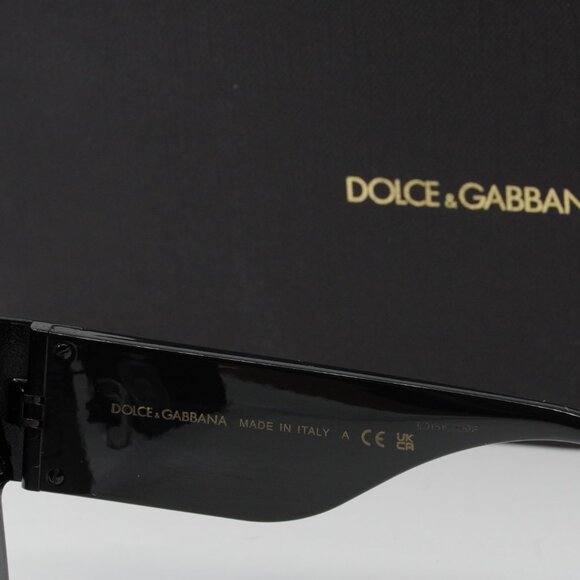 Dolce & Gabbana DG2233 01/87 Shield Sunglasses - Black/Grey - Picture 6 of 10